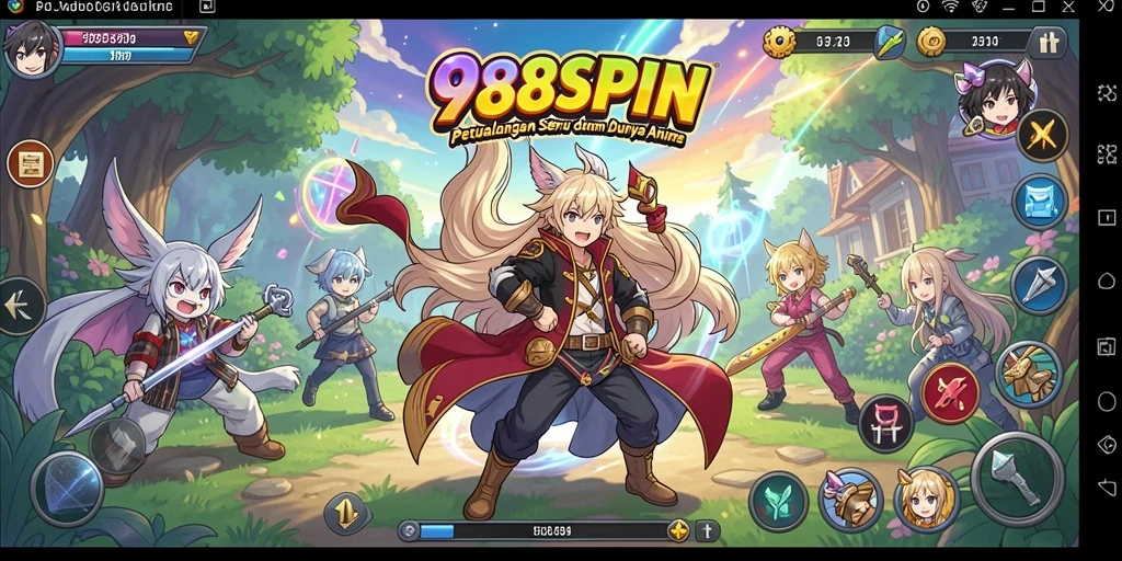 Tampilan gameplay yang menarik dan penuh warna dari 988SPIN.