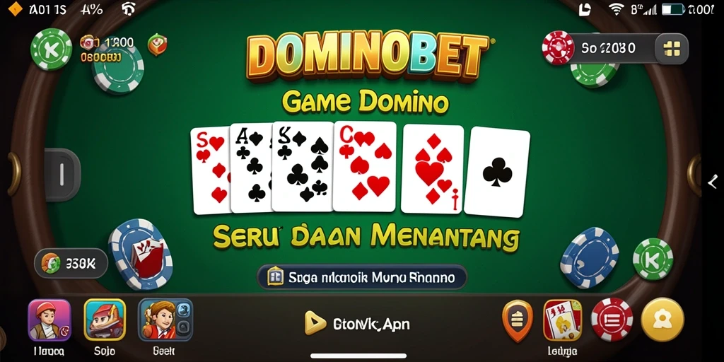 Tampilan gameplay seru dan interaktif di DOMINOBET.