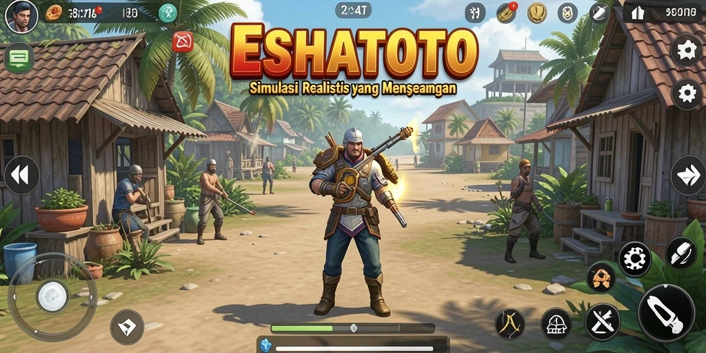 Tampilan gameplay ESHATOTO yang imersif dan menarik.