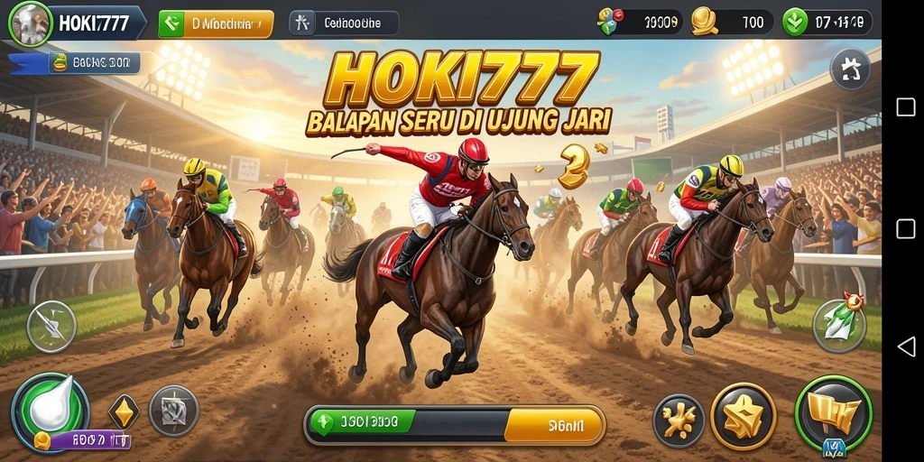 Tampilan menarik dari gameplay balapan HOKI777 yang mendebarkan.