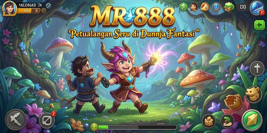 Tampilan gameplay <strong>MR888</strong> yang intens dan penuh aksi dalam dunia petualangan.