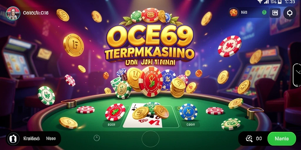 Screenshot gameplay OCE69 menampilkan keseruan bermain Kasino.