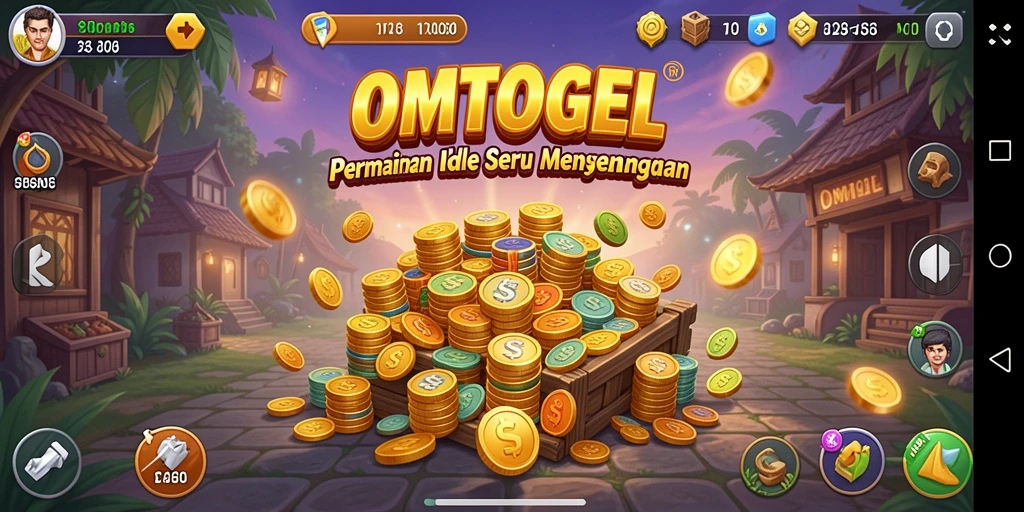 Tampilan gameplay OMTOGEL yang seru dengan elemen Idle.
