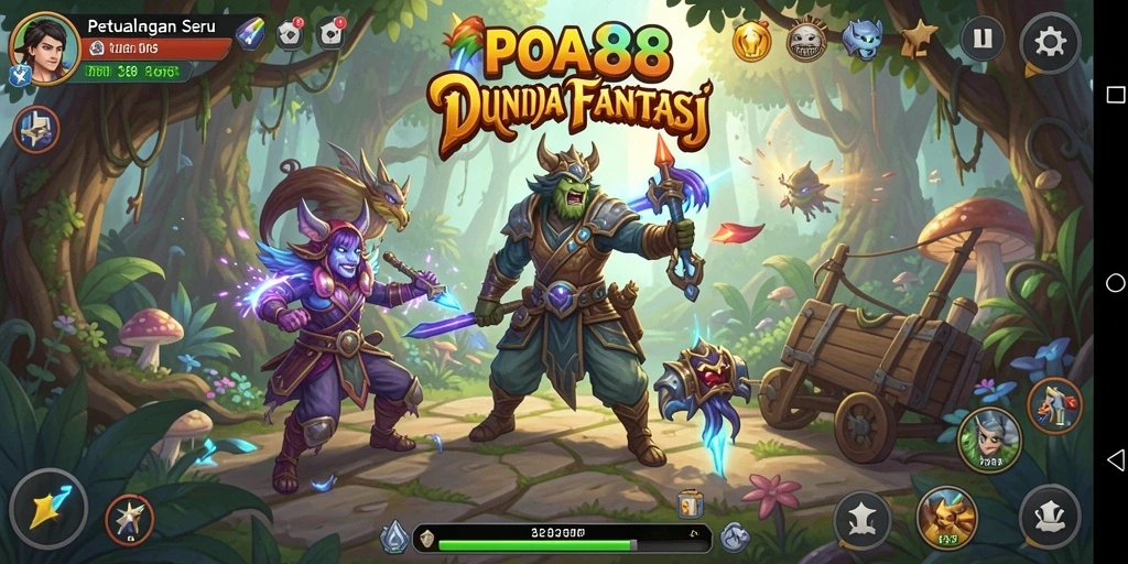 Screenshot utama POA88 menampilkan gameplay seru di dunia petualangan.