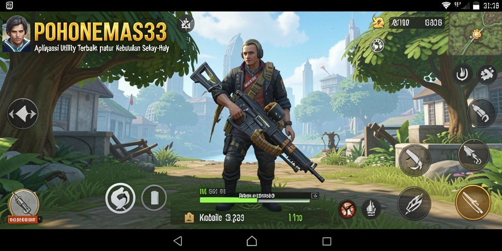 Tampilan screenshot utama POHONEMAS33 dengan fitur pengingat dan jadwal.