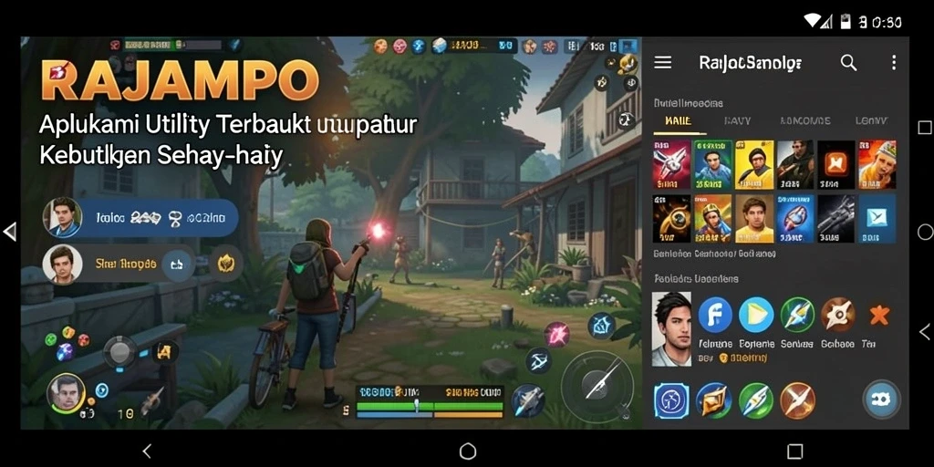 Tampilan antarmuka RAJAMPO yang sederhana dan efisien.