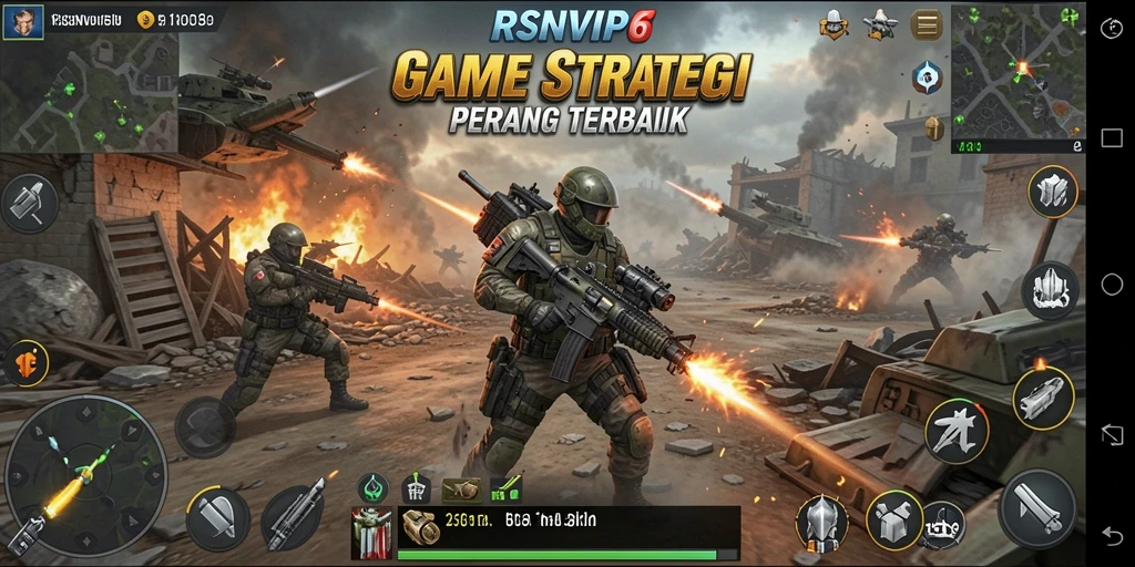 Tangkapan layar <strong>RSNVIP6</strong> menunjukkan pertempuran strategis yang mendebarkan.