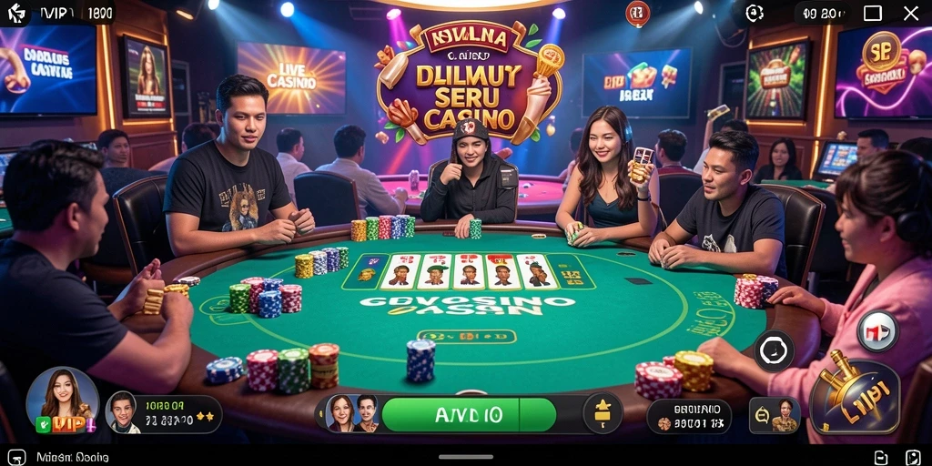 Tampilan gameplay mendebarkan di Live Casino SVIP1.