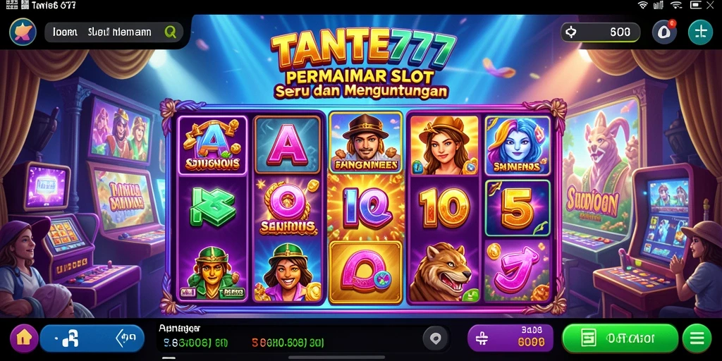 Tampilan gameplay TANTE777 yang menarik dan penuh warna
