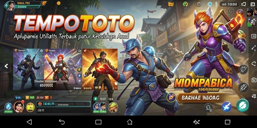 Tampilan antarmuka aplikasi TEMPOTOTO yang praktis dan modern.