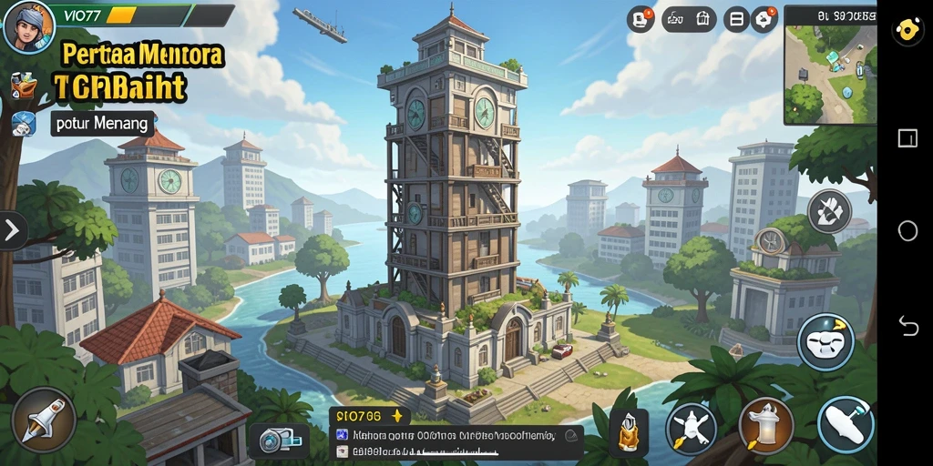 Tampilan gameplay mendebarkan dari VIO77 dengan strategi Tower Defense.